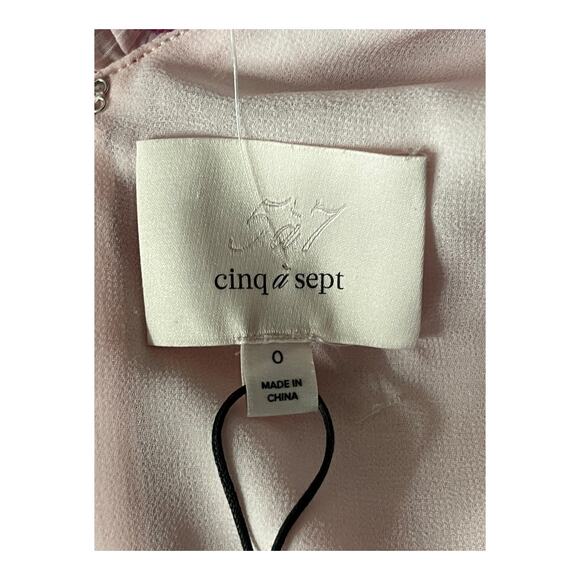 Cinq a Sept Porta ruffle detailing silk minidress dress chiffon size 0 - Picture 8 of 8